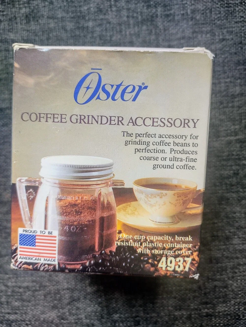 VTG Oster Coffee Grinder Accesory #4937 Excellent Condition